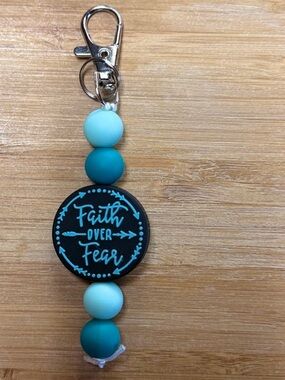 Faith Over Fear Keychain
